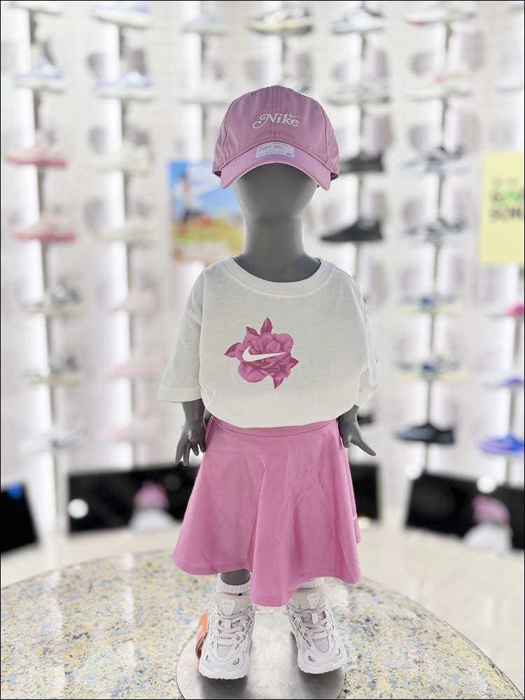 나이키키즈 베이비 토들러 걸샤인스커트 반팔 세트 