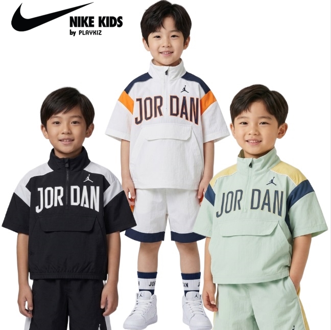 나이키키즈 주니어 조던 MJ 프레스티지 쿼터 집업 아노락 자켓 