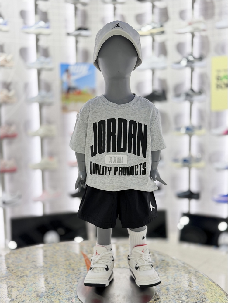 나이키키즈 베이비 조던 퀄리티 우븐 반팔 반바지 세트 