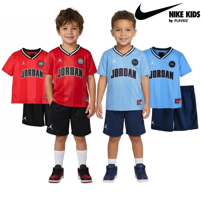 나이키키즈 스포츠 저지 메쉬 쇼츠 반팔 반바지 세트 