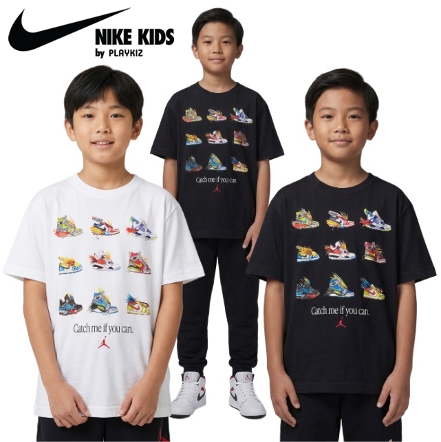 나이키키즈 조던 주니어 스니커즈 그래픽 반팔티셔츠 