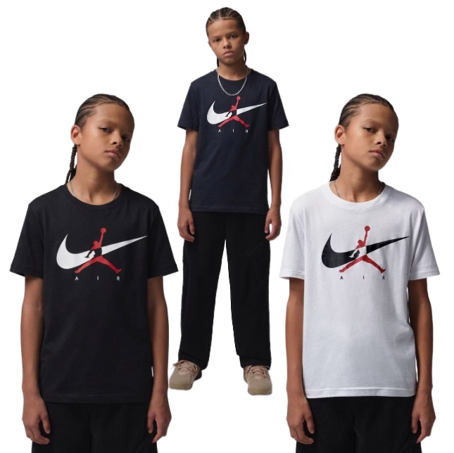 나이키키즈 주니어 조던 점프맨 스우시 반팔티셔츠 