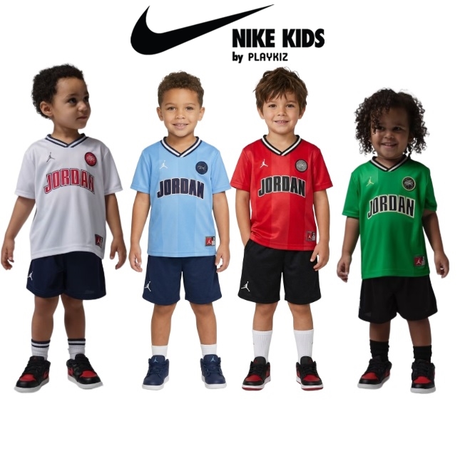 나이키키즈 스포츠 저지 메쉬 쇼츠 반팔 반바지 세트 